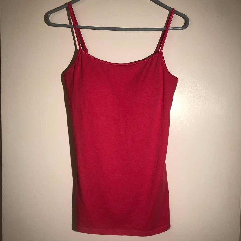 No Boundaries Spaghetti Strap Pink Tank Top - Size L